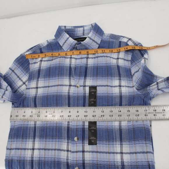 NWT Banana Republic shirt Men's XS Crinkle Slim Fit Untucked lightweight casual - Picture 12 of 12